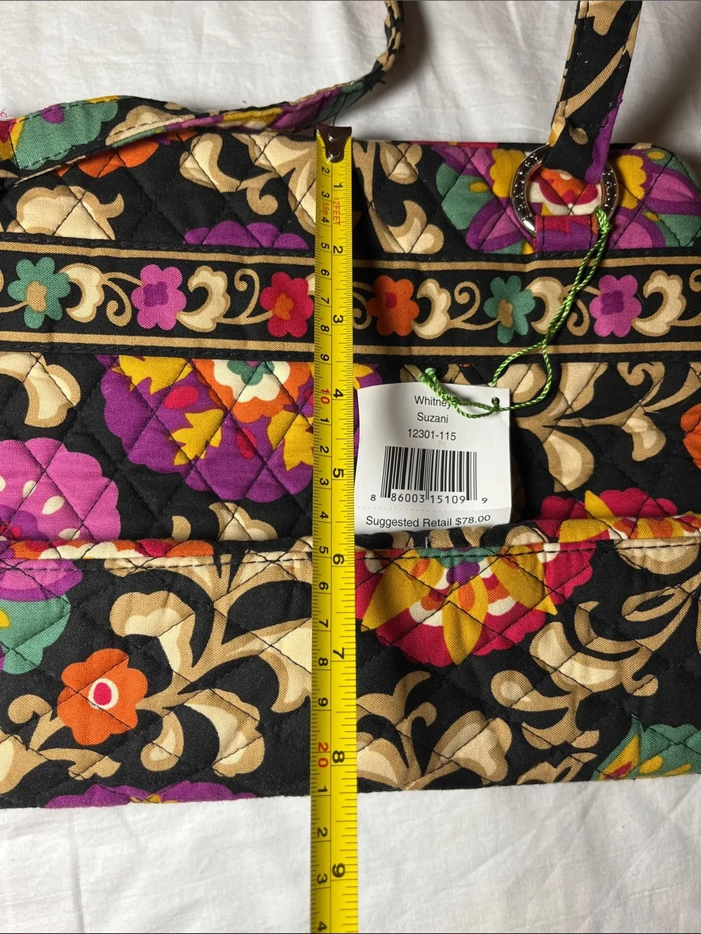 Vera Bradley NWT Whitney purse in Suzani pattern